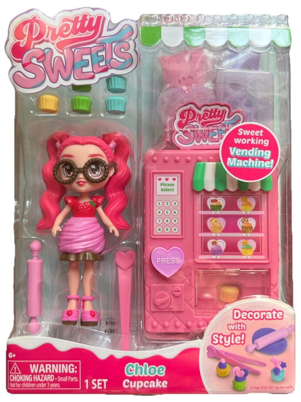 Chloe Cupcake Doll & Pink Vending Machine Playset